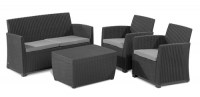 Corona lounge set Graphite with Cushionbox